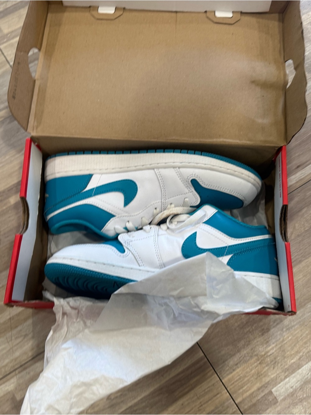 Air Jordan 1 Low White Celestial Gold Aquatones